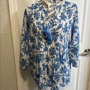 Elie Tahari Boho Blouse Sz 1X